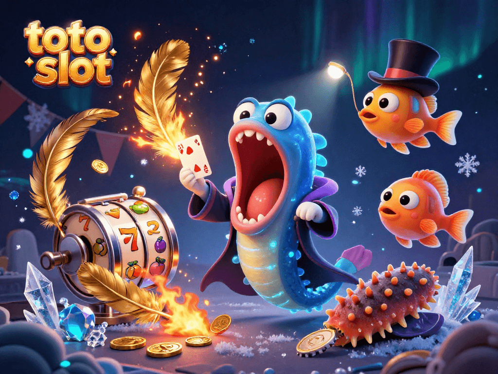 Menang besar dengan toto slot yang menarik, saat ikan dalam aksi sulap di kasino bawah laut.