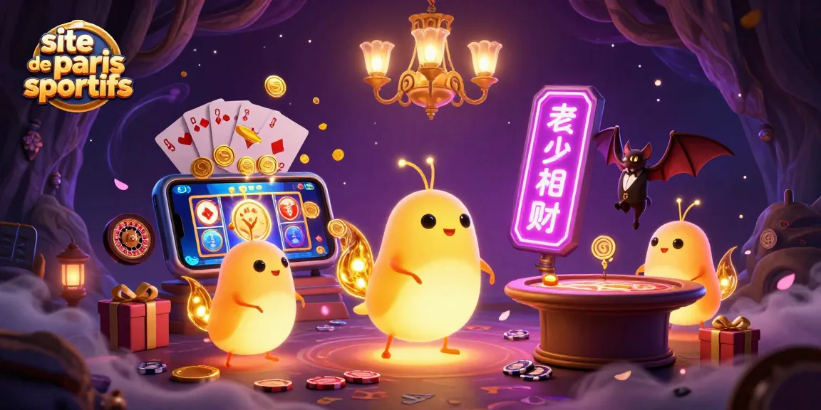 Jouer sur le site de paris sportifs avec des lucioles dans un casino interactif illuminé.