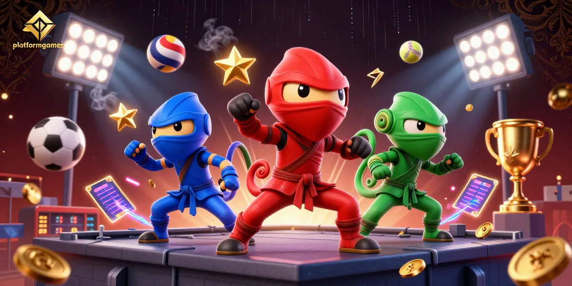 Engage in thrilling action with platformgames featuring ninja chameleons and exciting sports elements.