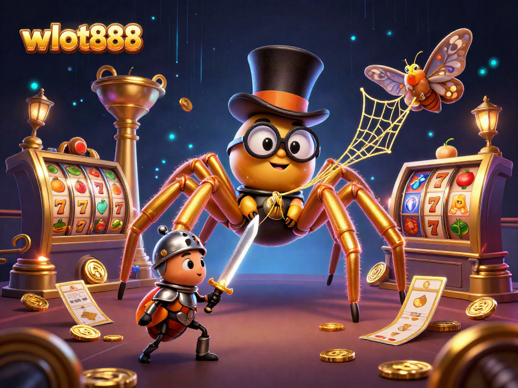Gali jackpot wslot888 sambil menyaksikan tarantula emas raksasa dan ksatria kumbang di kasino.