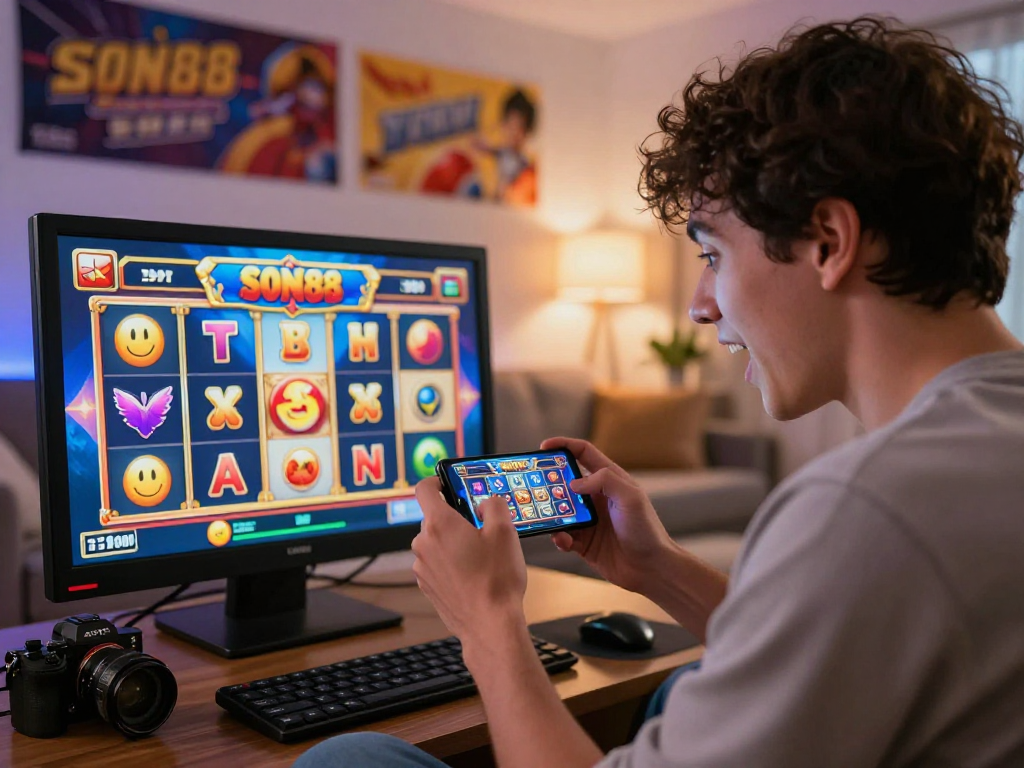 Pengalaman bermain slot88 yang menyenangkan di smartphone dengan grafik cerah dan suasana nyaman.