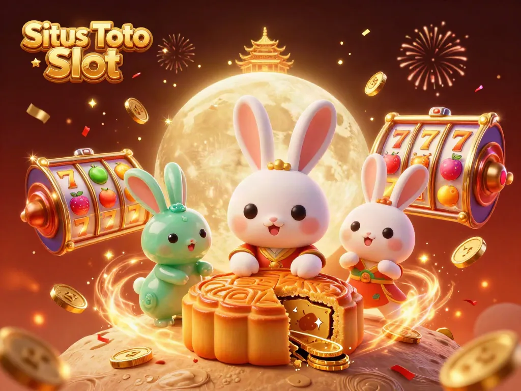 Visualisasi Situs Toto Slot yang dinamis dengan karakter unik dan elemen permainan keberuntungan.