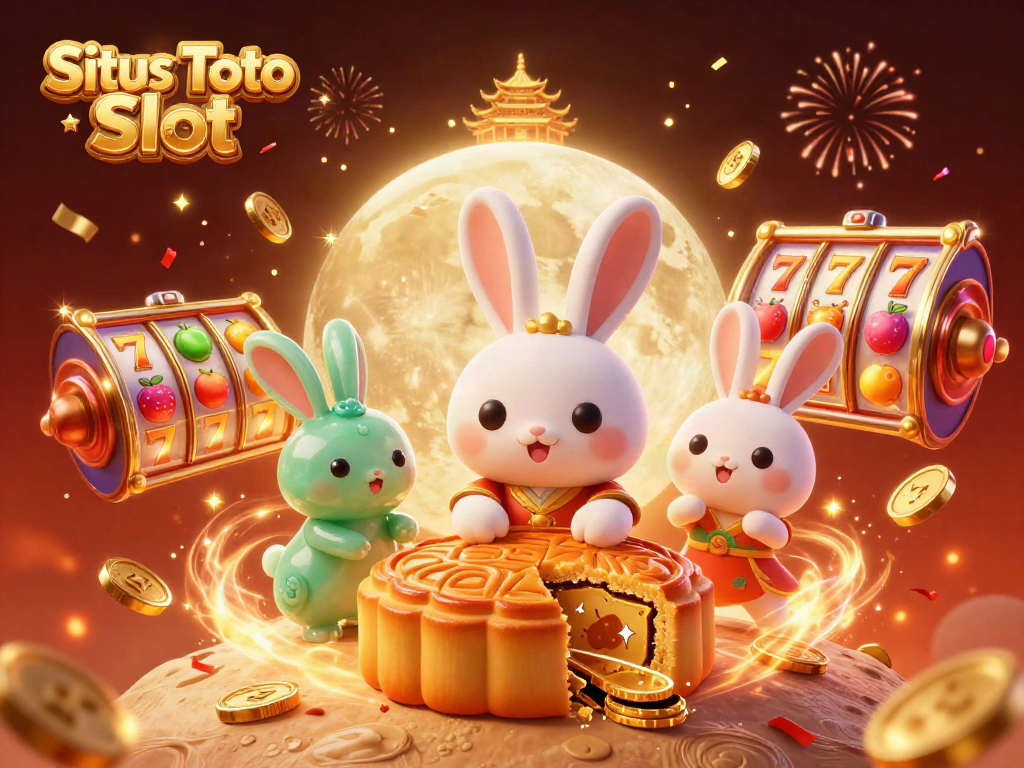 Visualisasi Situs Toto Slot yang dinamis dengan karakter unik dan elemen permainan keberuntungan.