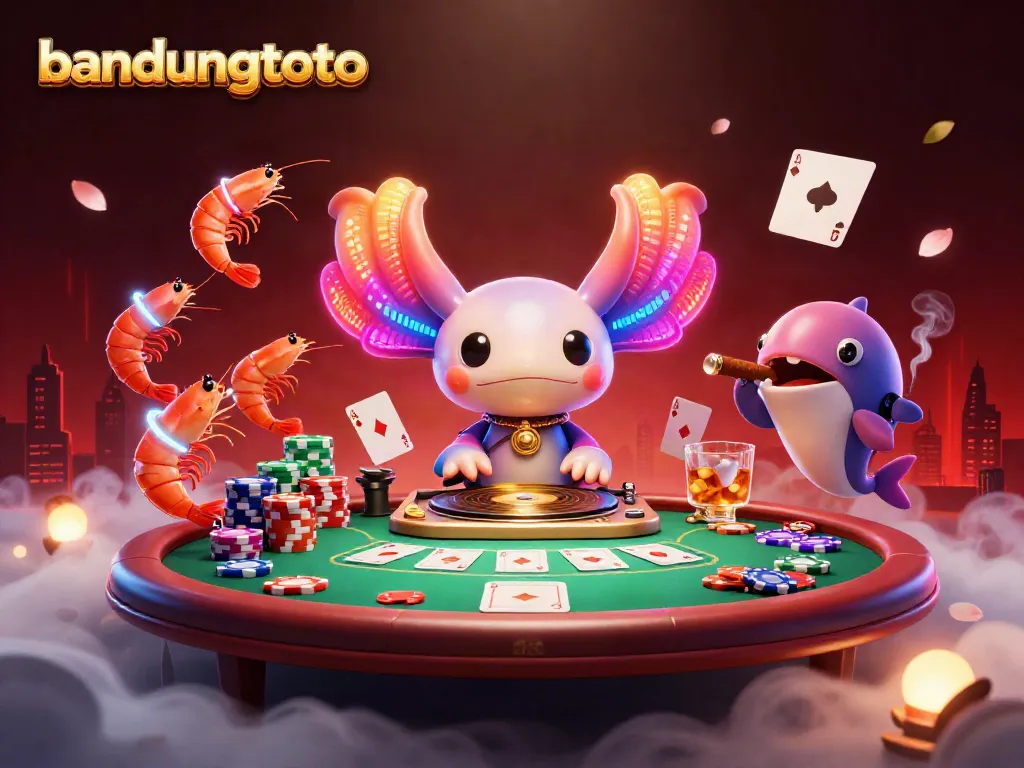 Experience the energy at bandungtoto with a vibrant underwater DJ scene filled with poker elements.