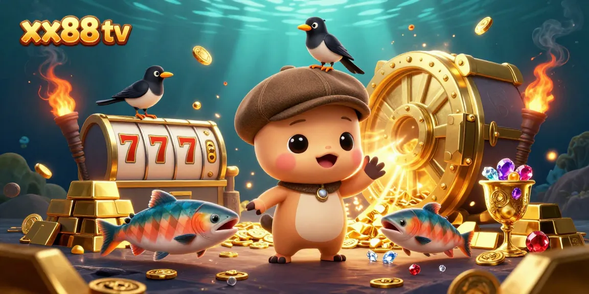 Spin towards excitement with xx88 tv's stunning visuals of Nessie and slot elements.