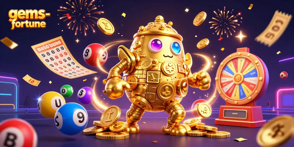 Play gems-fortune and unleash vibrant gaming energy with a dynamic ancient golden golem.