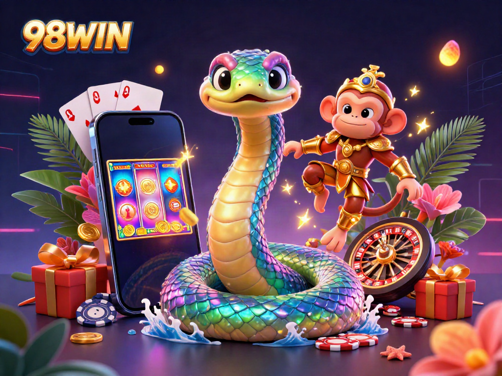 Ignite your game with 98WIN's thrilling slot action and vibrant casino atmosphere.