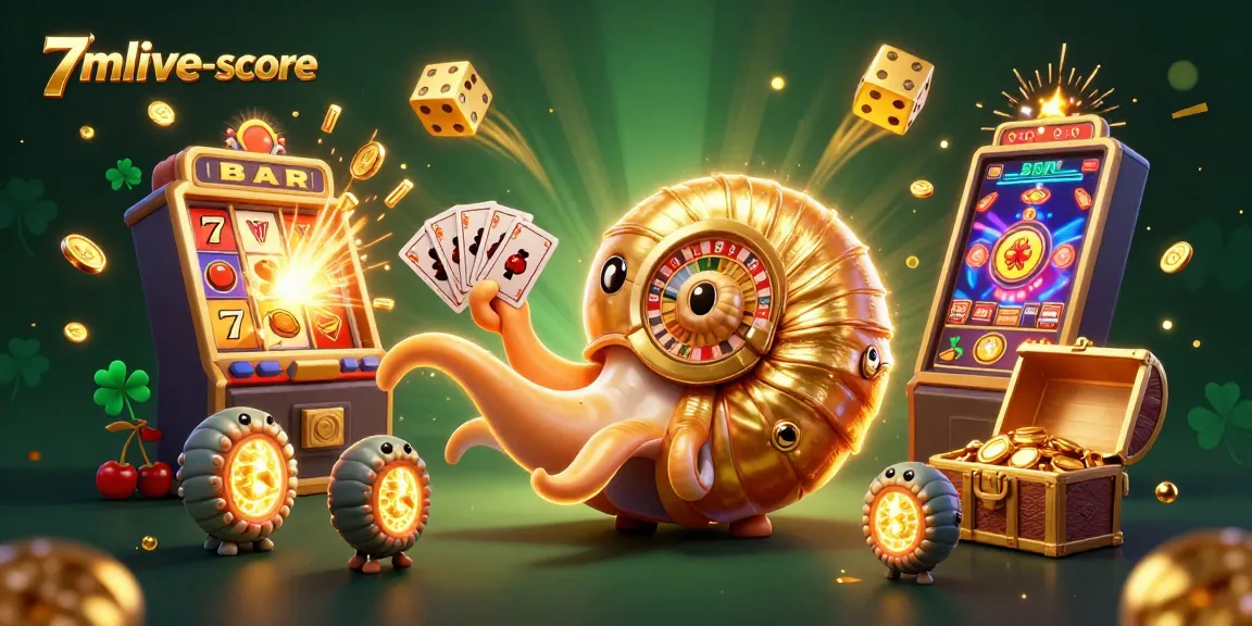 Experience the excitement of 7mlive-score with dynamic casino elements and vibrant characters.