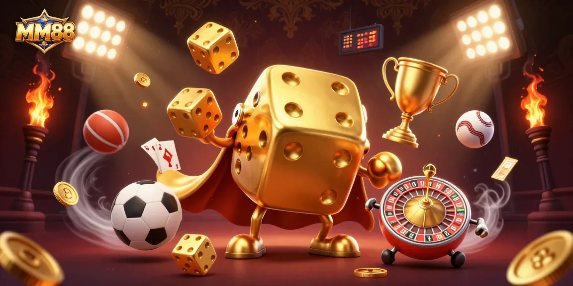Experience thrilling wins with MM88's vibrant casino gaming elements and characters!