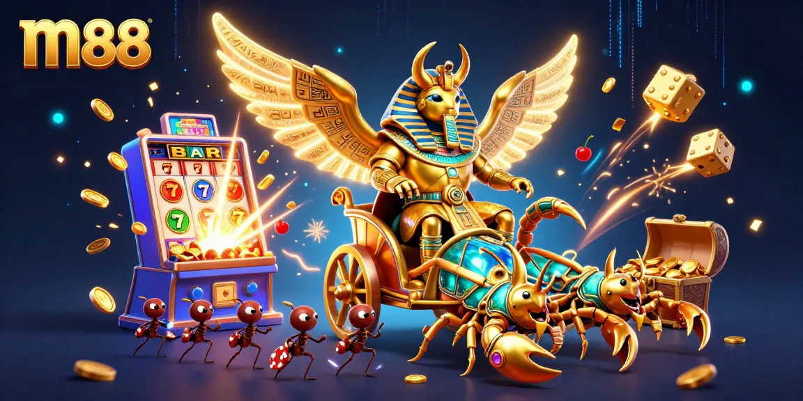 M88 players enjoy jackpot thrills with golden scarab and dynamic casino action.