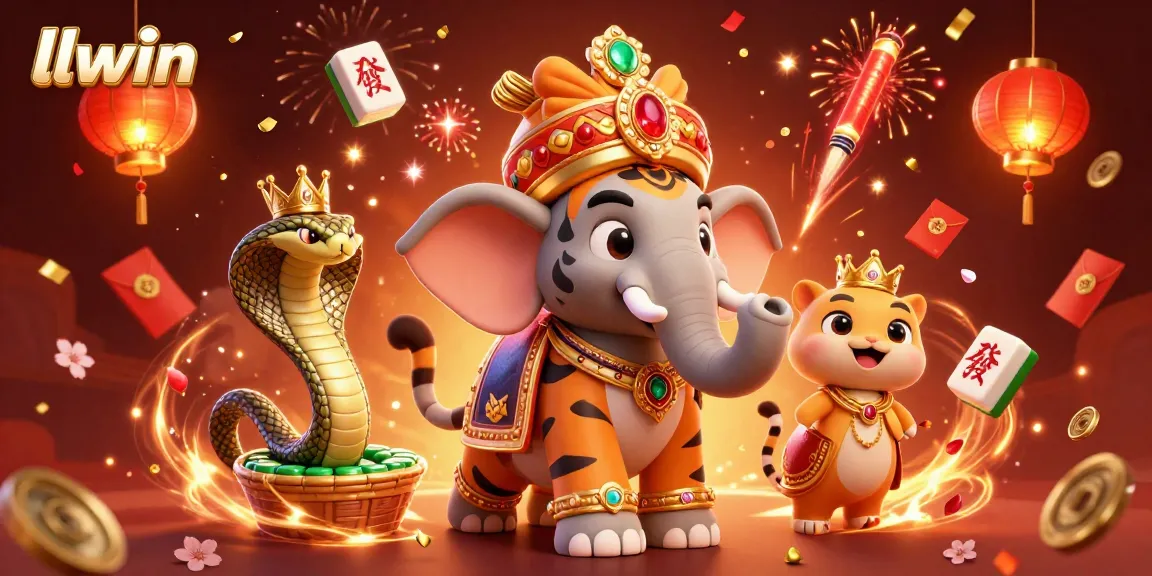 Experience the thrilling world of llwin with a vibrant casino celebration filled with lucky symbols and festive energy.
