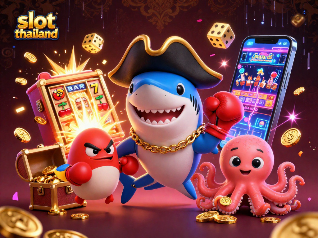 Spin to win at slot thailand with vibrant characters and a jackpot explosion!