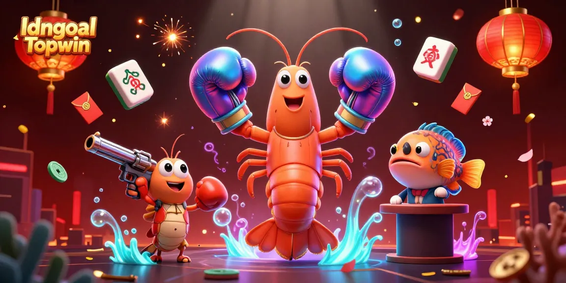 Engage in thrilling gameplay with Idngoal Topwin, showcasing a vibrant 3D casino scene.