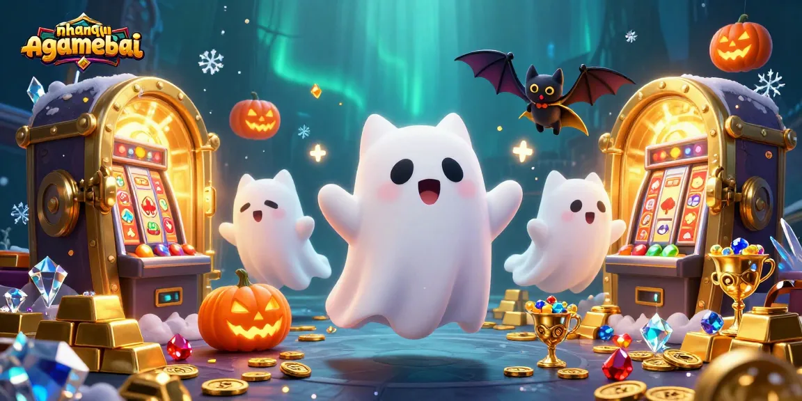 Experience thrilling gameplay at nhanquagamebai with ghostly characters in a haunted casino.