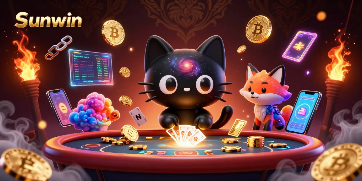 Experience thrilling gameplay at Sunwin's cosmic casino with dynamic characters and vibrant visuals.