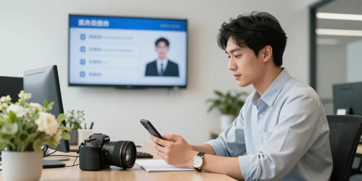 천안오피 상담 장면, 고객과의 친절한 소통을 강조한 현대적 사무실 환경