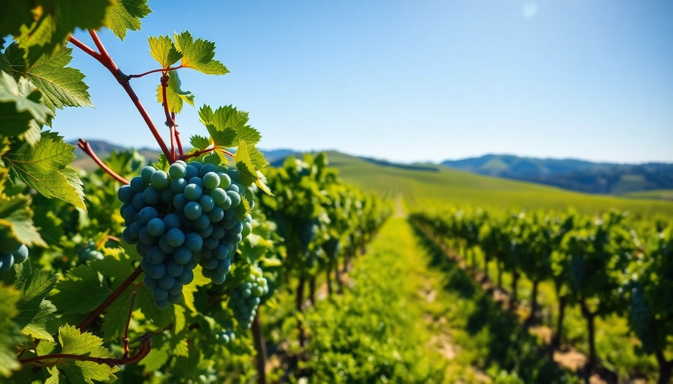 clarksburg AVA grape growers harvesting grapes in a vibrant vineyard setting.