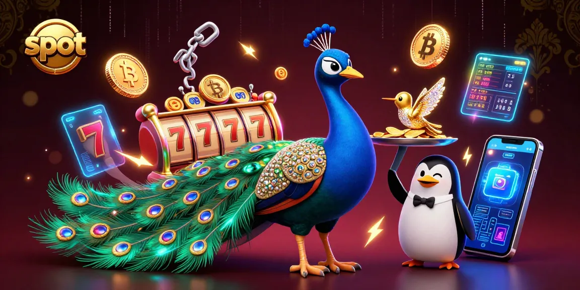 Experience exciting slot games with vibrant characters and dazzling elements in this dynamic casino illustration.
