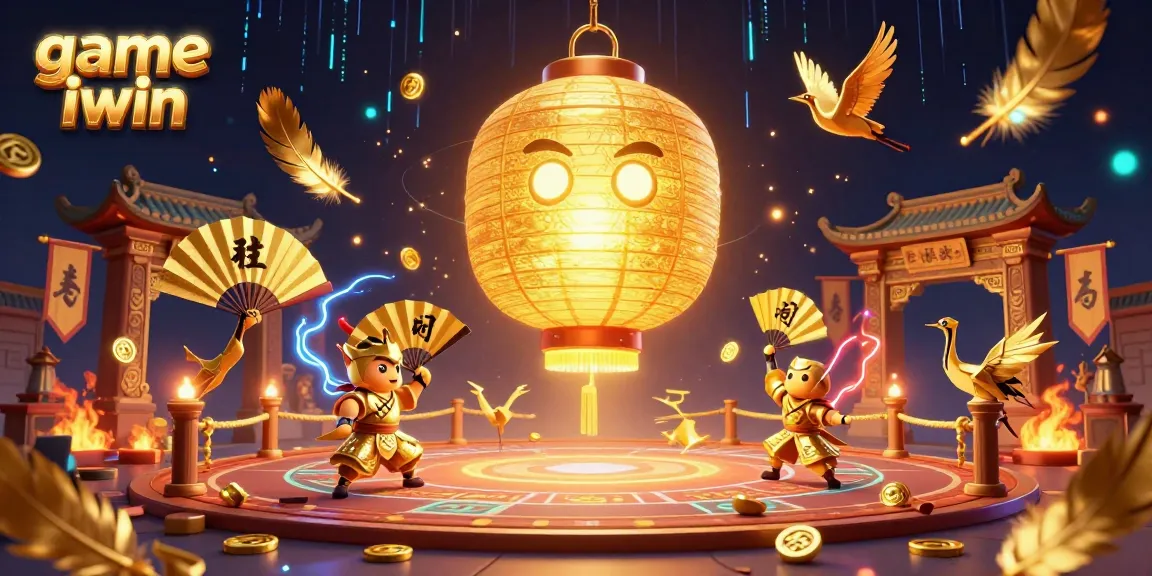 Engage with vibrant casino fun in game iwin featuring a golden lantern spirit and lucky symbols.
