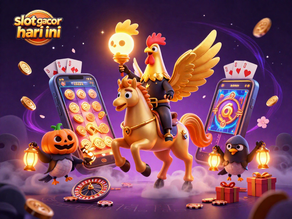 Explore your chances with "slot gacor hari ini" in an enchanting casino scene.