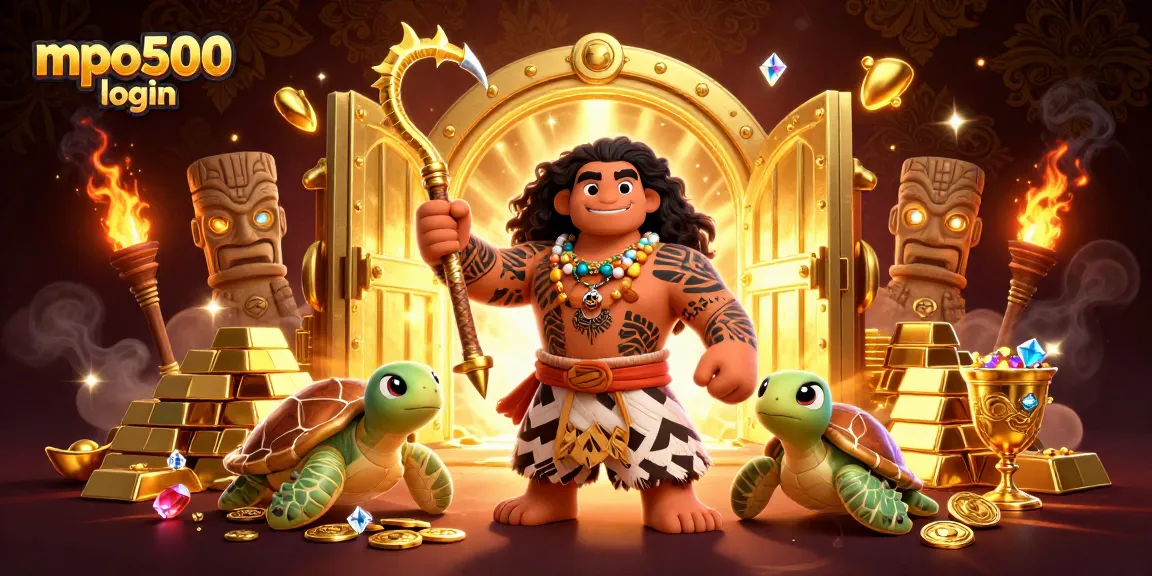 Join the adventure with mpo500 login and unleash treasure in this vibrant casino scene.