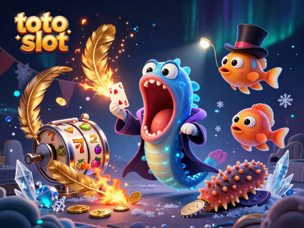 Menang besar dengan toto slot yang menarik, saat ikan dalam aksi sulap di kasino bawah laut.