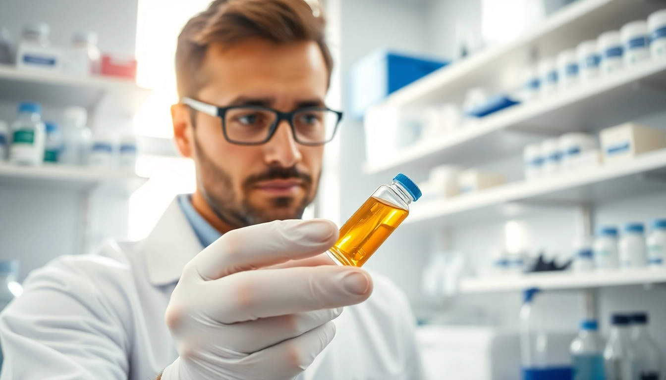 Purchase dihexa in a professional lab, capturing scientific research on peptides.