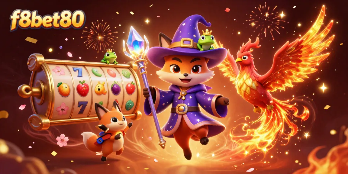 Spin and win with f8bet80 in a vibrant 3D casino world filled with magic and excitement.