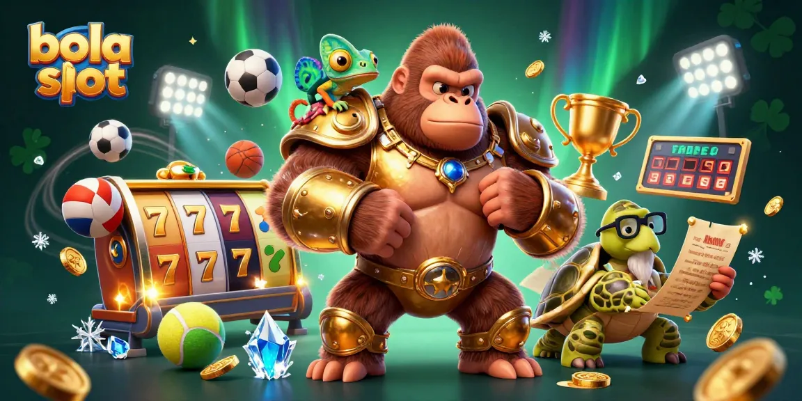 Experience the thrilling excitement of bola slot gaming with dynamic characters and rich casino visuals.
