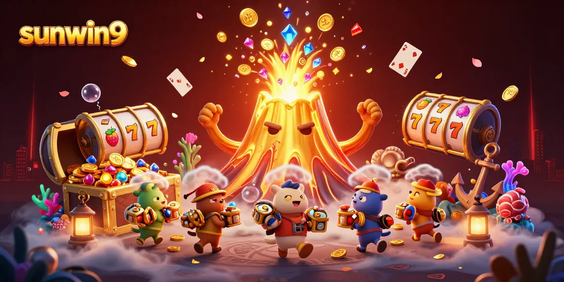 Experience thrilling wins with sunwin9's vibrant gaming adventures joined by golden volcano treasures.