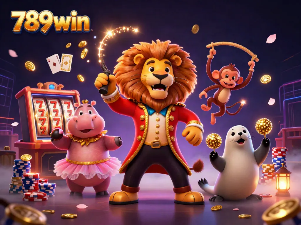 Join the excitement at 789win with a vibrant illustration of casino characters celebrating luck and jackpots.