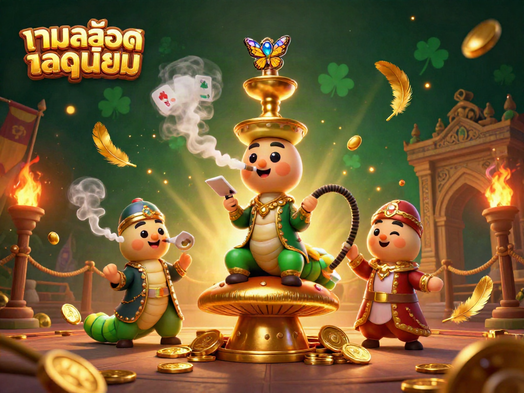 Experience the excitement of เกมสล็อตยอดนิยม with our vibrant casino illustration, featuring unique gaming elements.