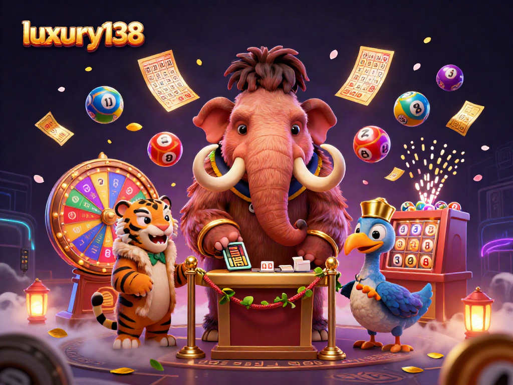 Luxury138 mempersembahkan momen seru bermain kasino dengan bouncer game 3D dan elemen lotere.