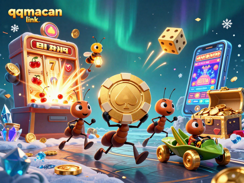 Engage players with qqmacan link as cartoon ants execute a casino chip heist.