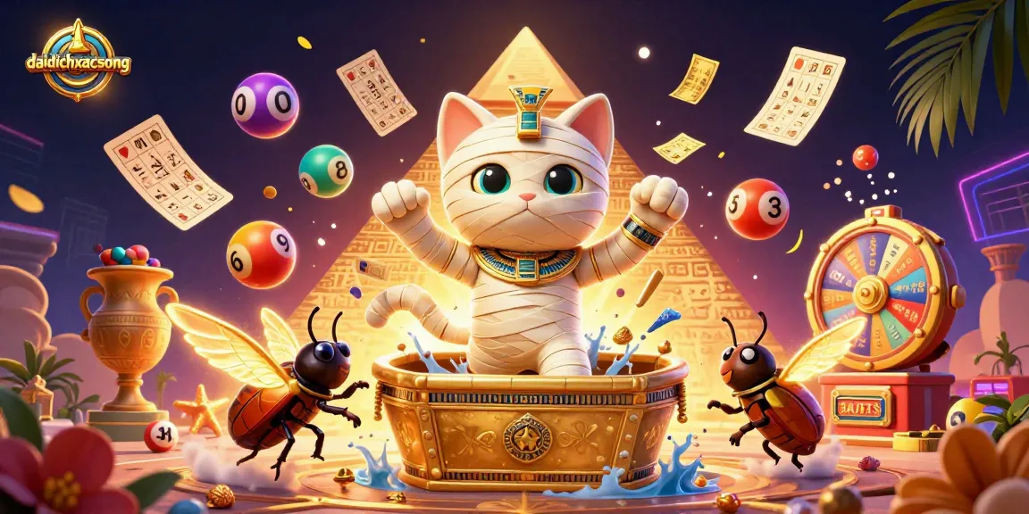 Experience thrilling gameplay with daidichxacsong in a vibrant pyramid casino scene filled with lottery excitement.